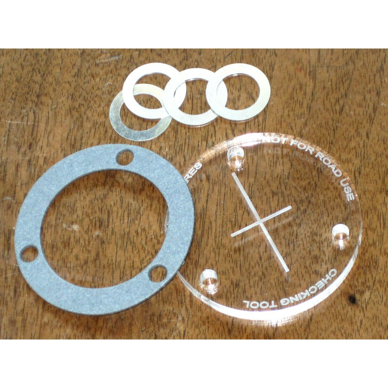 Amal monoblock float needle seat setting tool & shim kit adjust gas level cover