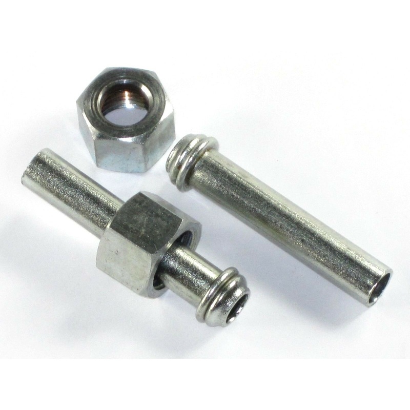 Fuel spigot pipe straight spigots & nuts Triumph Norton BSA petcock 1/4 BSP