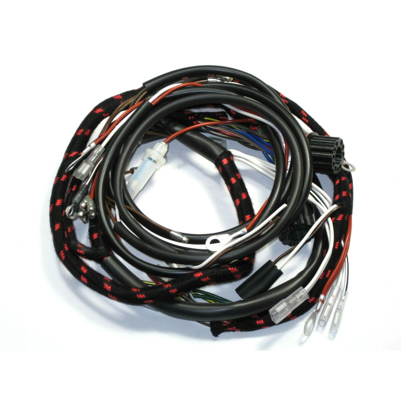 Triumph 650 Wire harness cloth 65 covered 1965 2 switches 88SA