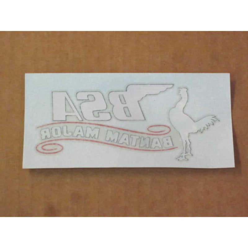 BSA Bantam varnish transfer decal Right side