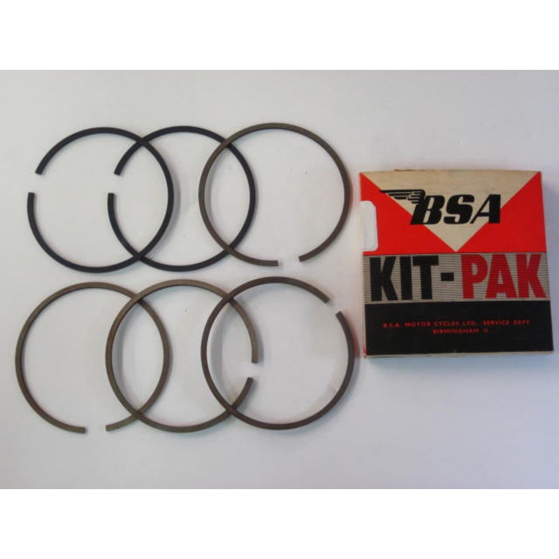 NOS BSA Piston rings 650 plus 40 or Triumph 750 Standard