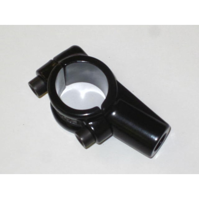Universal mirror mount black 10mm threaded for 7/8 handlebars
