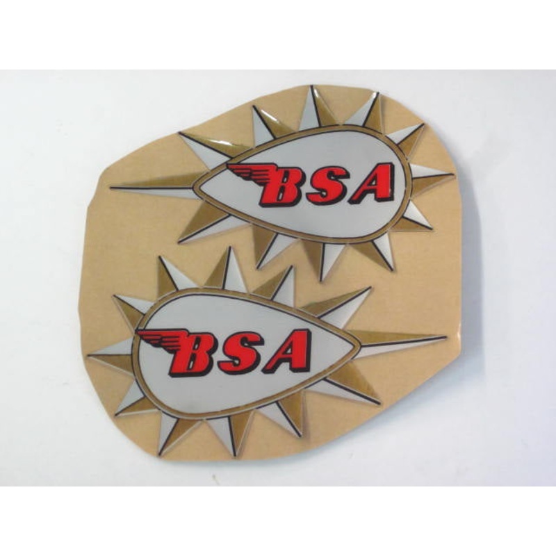 BSA Hornet gas tank decals 68-8102/3 A65H decal set USA thick vinyl