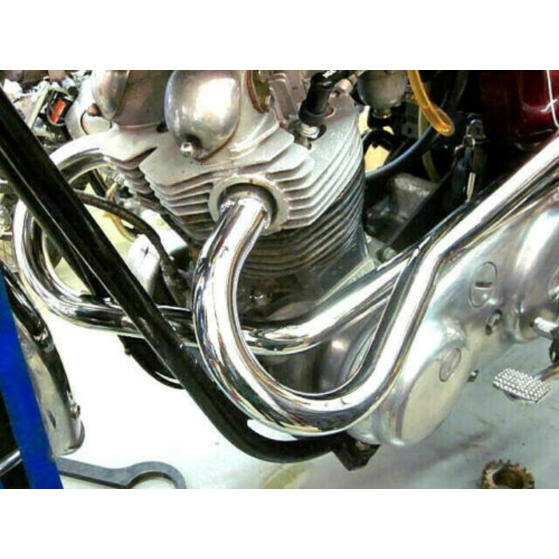 Exhaust Pipes Pair 750 S Type 06-1320 06-1323 Commando OEM UK MADE