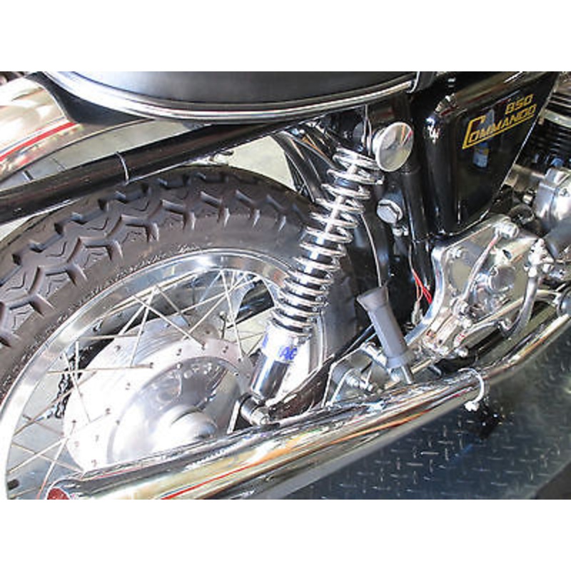 Hagon Rear Shocks Slimline Chrome Heavy Spring Norton Commando MKI MKII 750 850