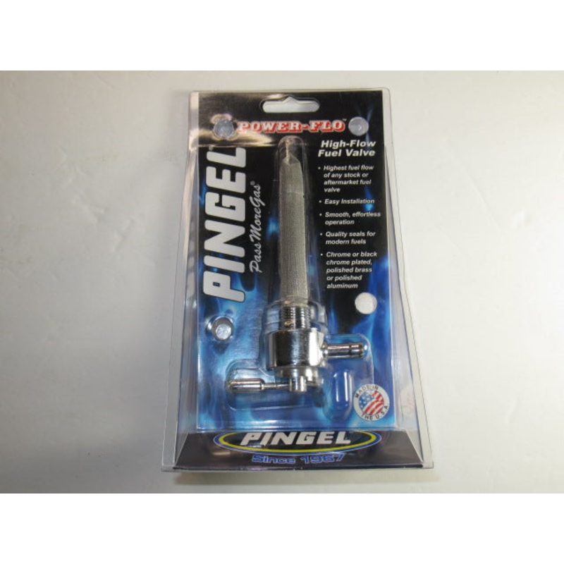 Petcock 3/8 NPT Hex high flow petcock Pingel