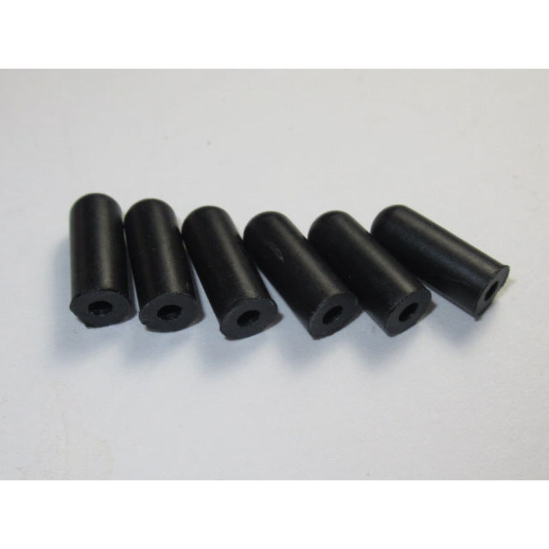 1/8 rubber vacuum cap 6 each