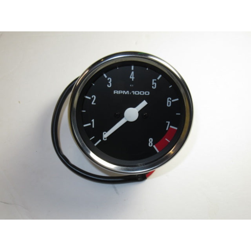 60-7223 Black Face tach gage 4:1 ratio tachometer Veglia Triumph T140 1978 1979