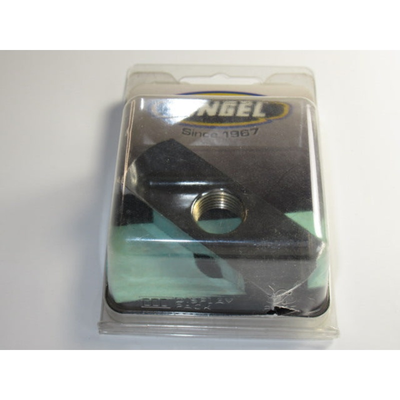 Adapter plate petcock to tank BLANK w 3/8 NPT you drill screw holes / For Pingel