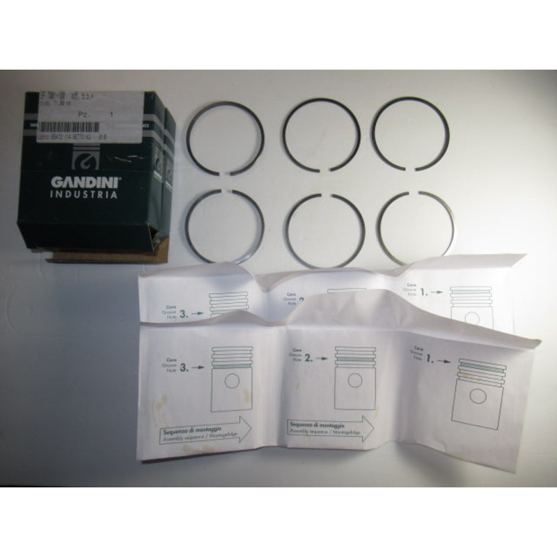 BSA Piston Rings A10 plus 60 .060 over 71mm Gandini 650 pre-unit twin