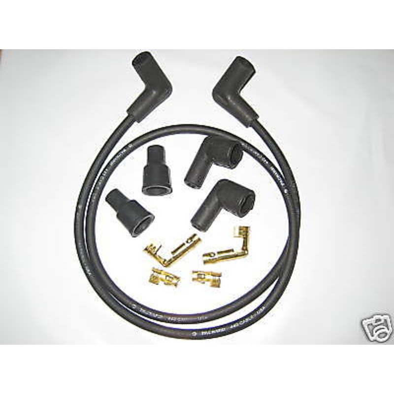 Copper 7mm Spark Plug Wire Kit Terminals Boots Triumph Norton 650 500 750 850 wires set