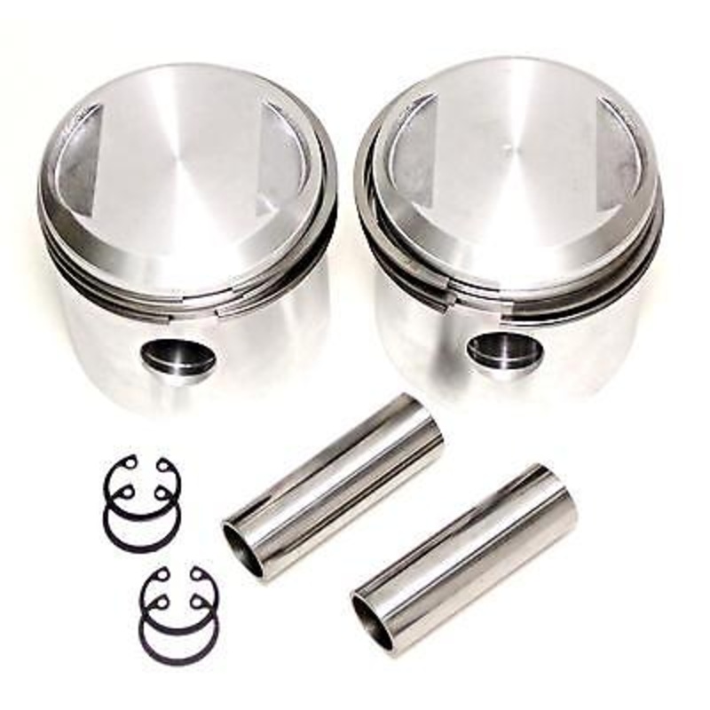 Piston Set BSA A10 650 pre-unit twin pistons plus .040 40 over Gandini Italy