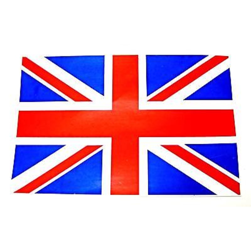 Union jack decal British Rebel Flag red white and blue sticker