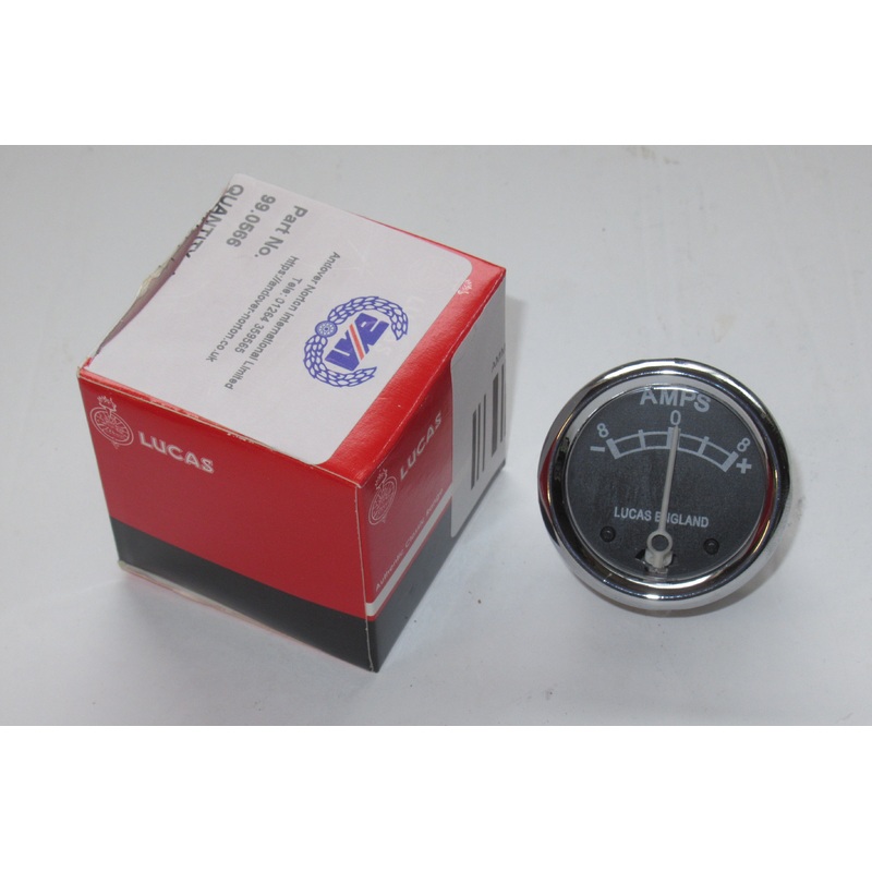 1 3/4 Ammeter Lucas amp meter Triumph Norton BSA 1 3/4 8-0-8 Amp 6V 99-0566