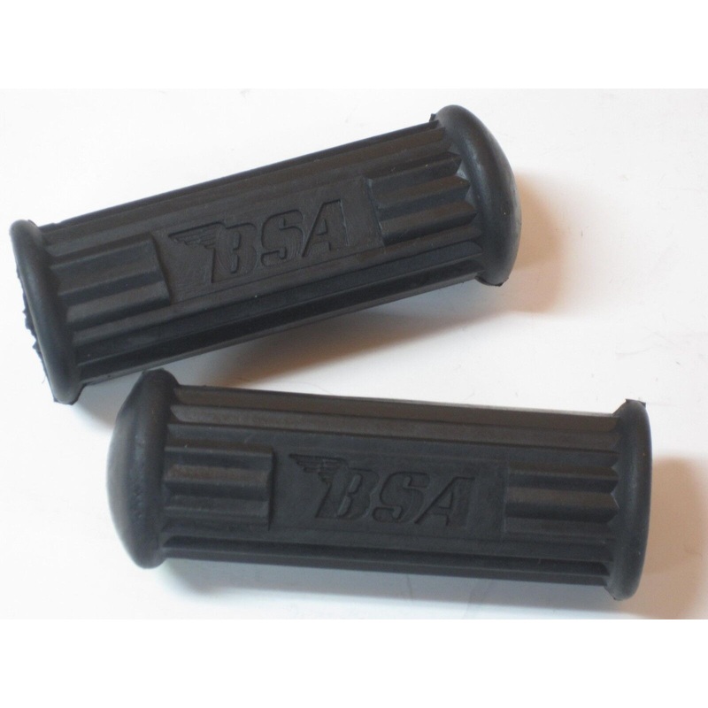BSA FOOTREST Rubber 650 A65 logo 71 up 83-2651 peg rubbers 82-9602 square hole