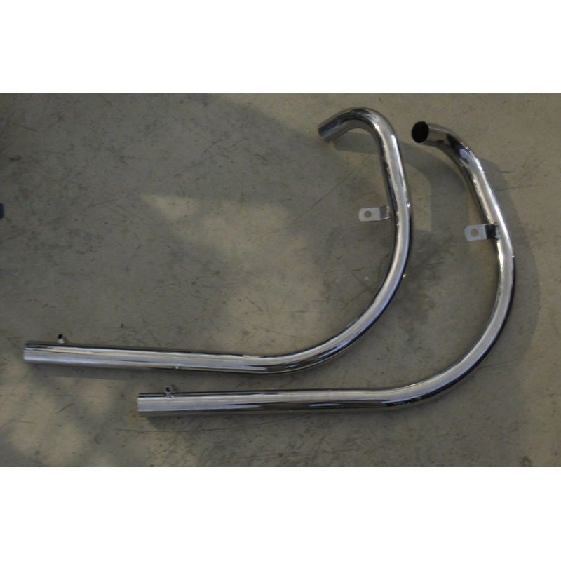 BSA TT pipes exhaust pipe set A65 Unit twin 1963 64 65 66 67 68 69 70 chrome UK