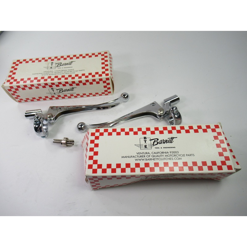 BTE Barnett 7/8 Brake and clutch lever set ball end NOS chrome USA Made