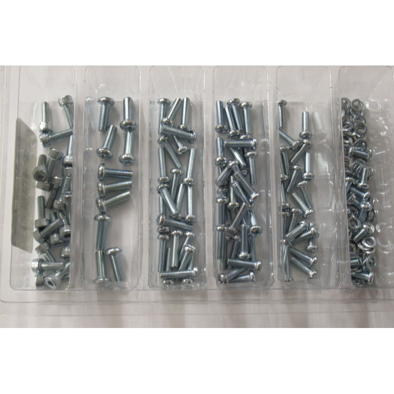 Carburetor float bowl screw and bolt assortment 210 piece kit Keihin Mikuni carb