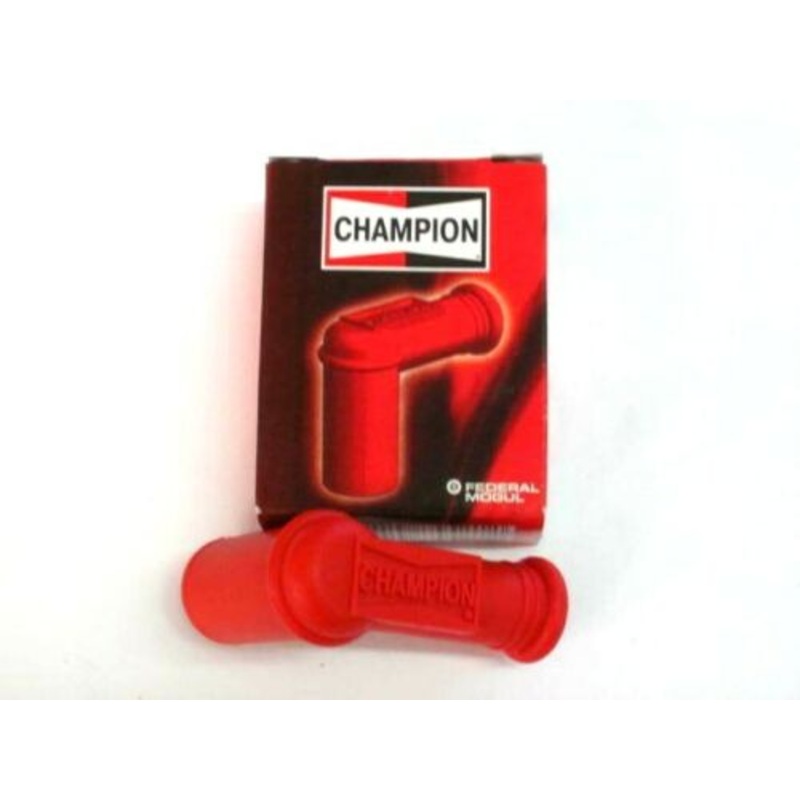 Champion Spark plug cap 5K 5000 ohm resistive red boot electronic ignition