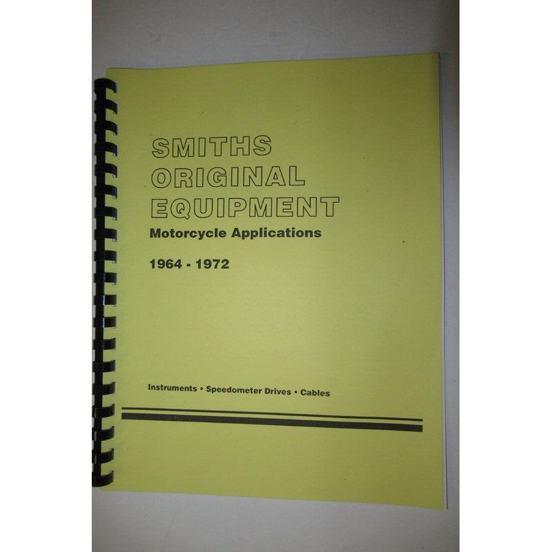 Smiths original equipment book Motorcycle Applications 1964 65 66 67 68 69 70 71 72