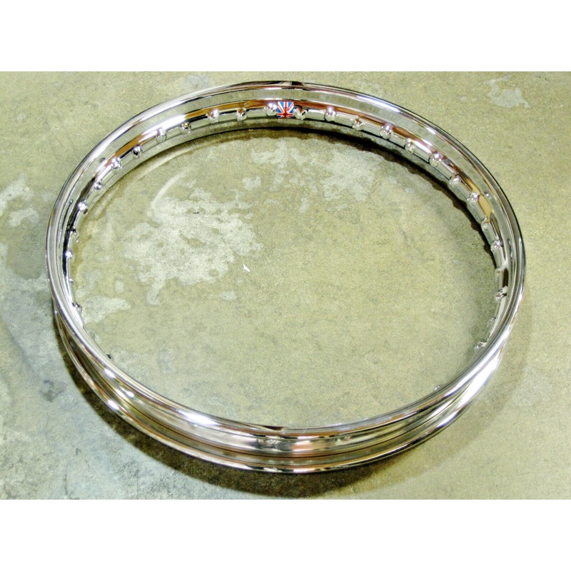 T150 rear rim conical WM3 19 Triumph Trident 1971 72 73 74 chrome UK 37-3920