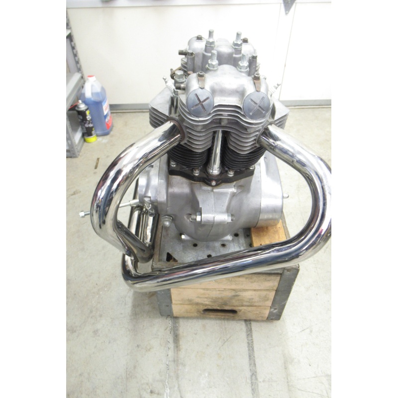 Triumph RIGHT SIDE 650 750 drag pipes 1 3/4 Chrome exhaust slash cut RS Exit chopper