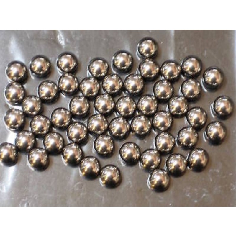 50 Ball bearings 1/4 Triumph 650 late steering neck bearing balls BSA twins