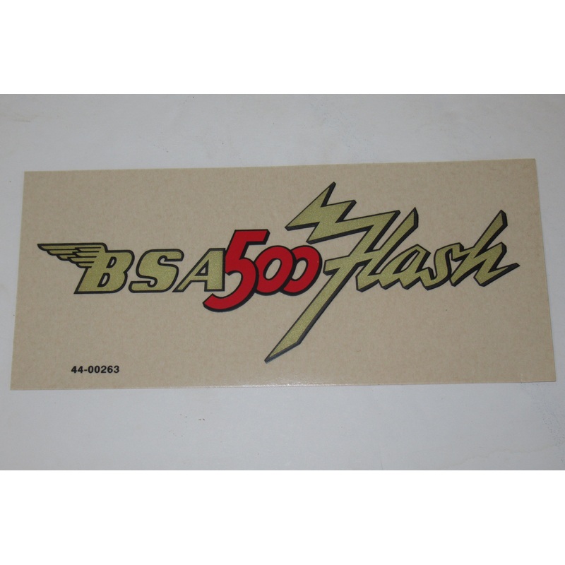 BSA 500 Flash Decal peel and stick 5 2/8