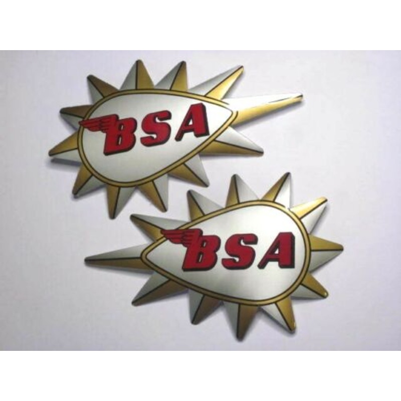 BSA Hornet gas tank decals die-cut 68-8102/3 A65H decal set UK Made