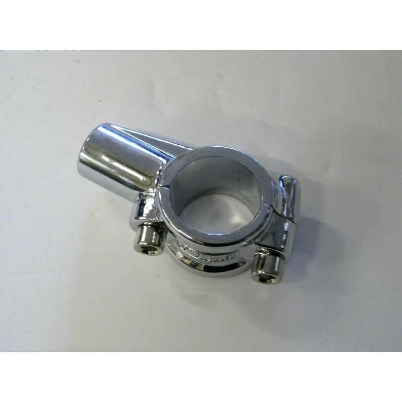 Handle bar mirror mount CHROME bracket for 7/8 handlebars 10mm threads perch