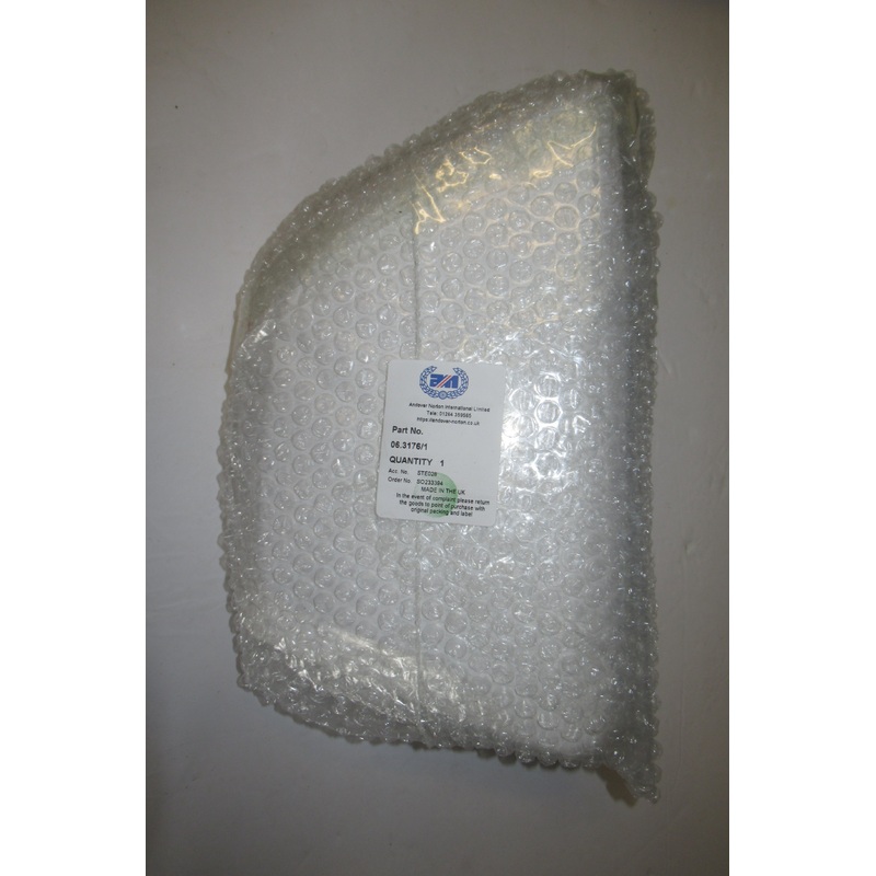 Norton interstate 06-3176/1 Left Hand side w tool tray and bracket unpainted UK Made