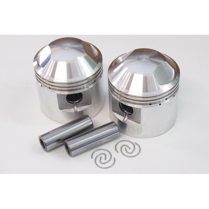 Triumph 650 .040 Piston set with circlips pins 71MM plus 40 T120 040 over