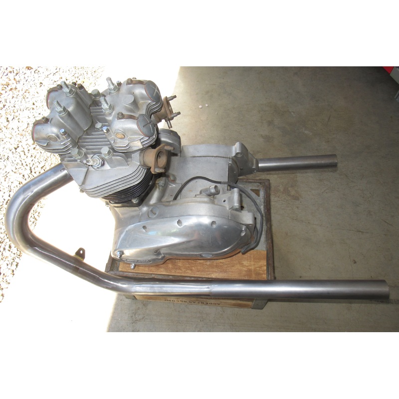 Triumph 650 750 drag pipes 1 3/4 exhaust headers bare steel pipe set T120 TR6