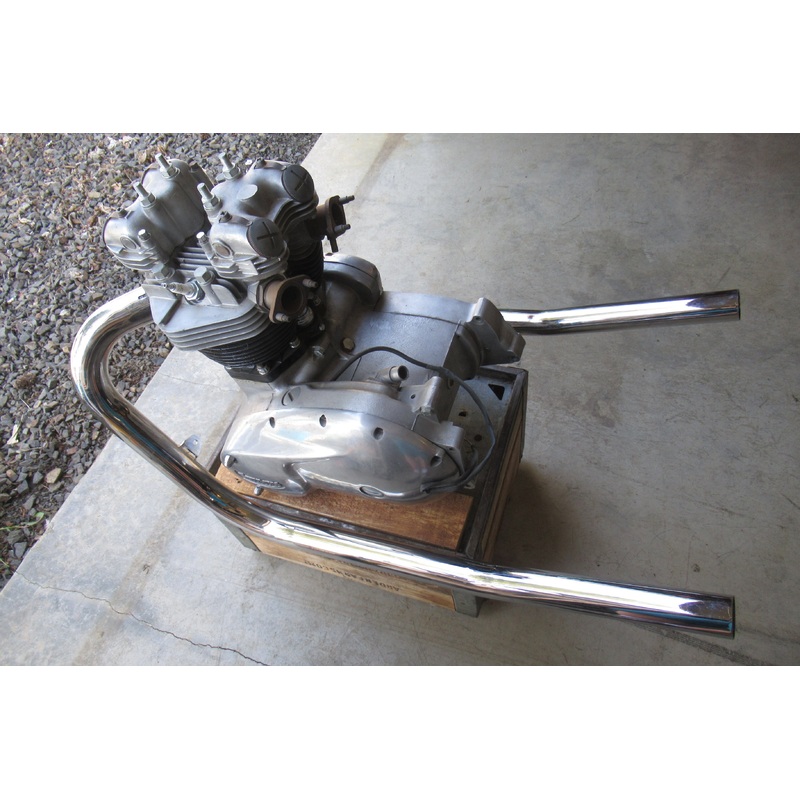 Triumph 650 750 drag pipes 1 3/4 exhaust headers Tipup upswept TSX LONG