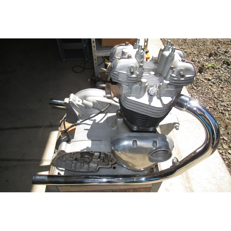 Triumph exhaust headers pipe set 70-5957/8 UK Made pipes T120 TR6 650 Unit Twin