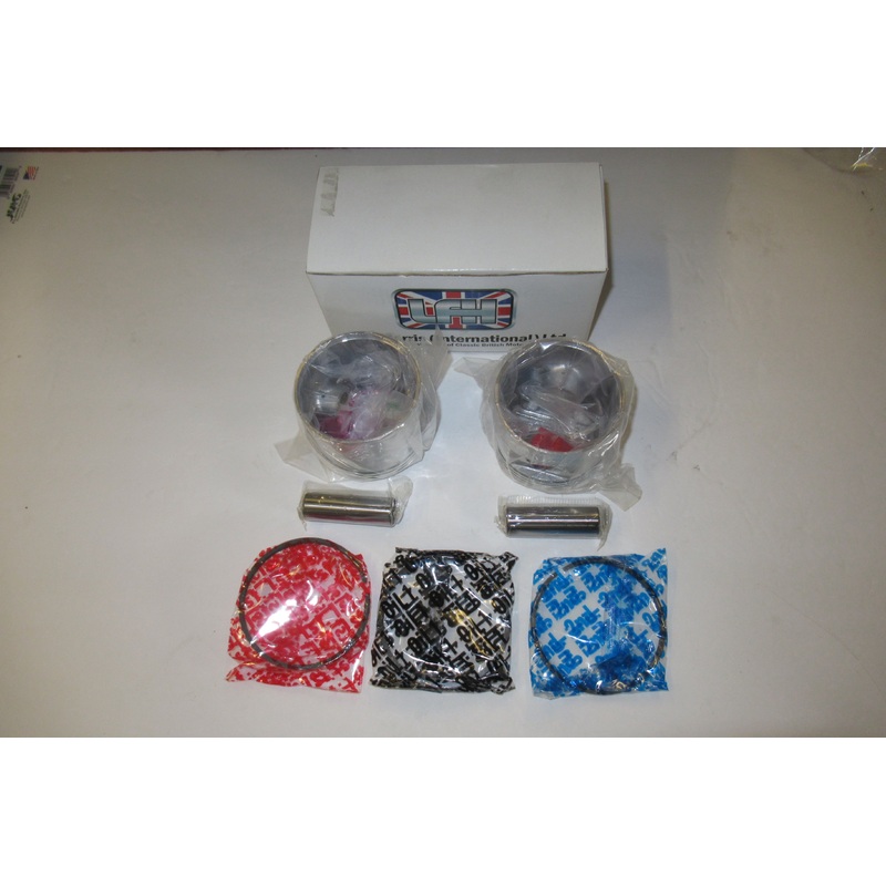 Triumph pre-unit piston set with rings plus 40 .040 over low compression 7:1  650