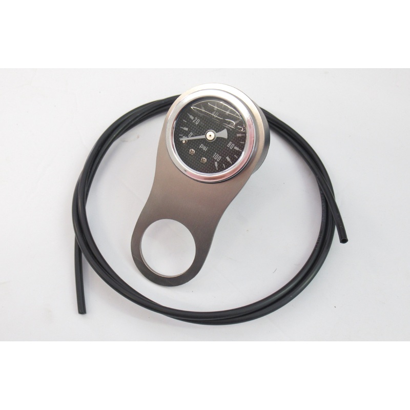 Triumph T120 T140 T150 oil pressure gauge side handlebar mount Stainless Steel