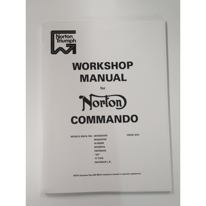 06-5146 Norton Commando 750 850 workshop manual 1970 71 72 73 74 service book OEM UK Made