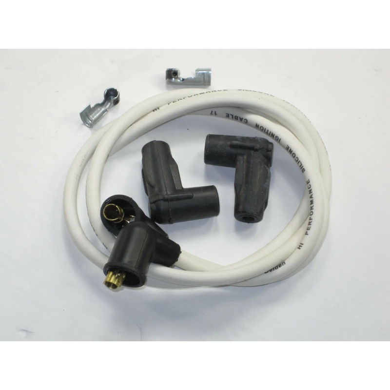 Joe Hunt mag magneto spark plug wires White copper core Triumph BSA 50