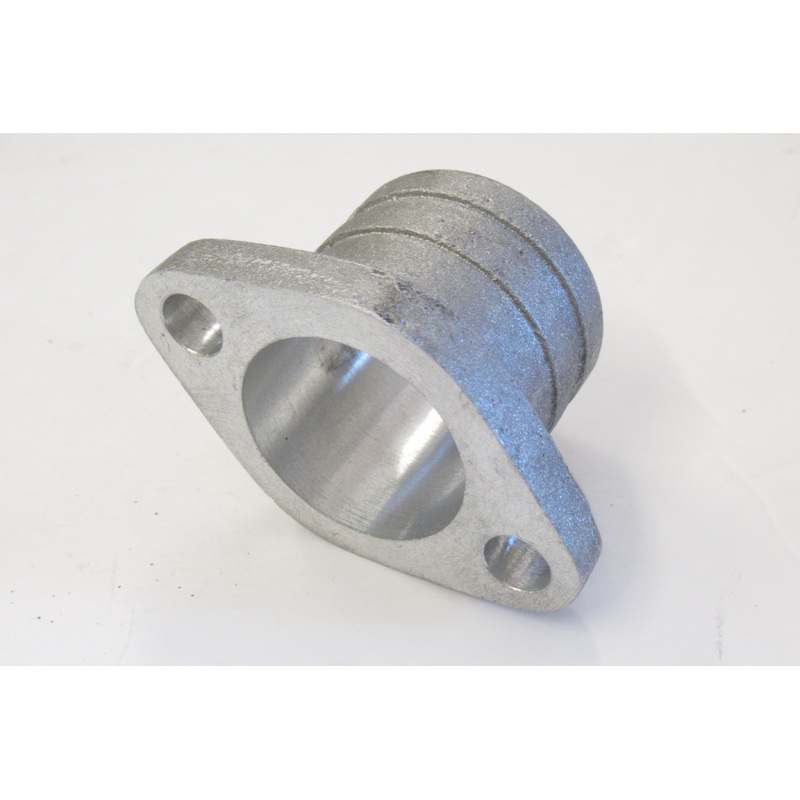 NOS manifold spigot 32mm straight  2 hole spacing Amal