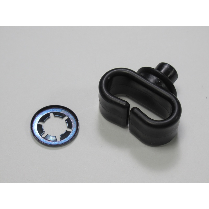 97-2270 BLACK CLIP split & fastener 82-8245 washer push lock Triumph BSA fender cable guide