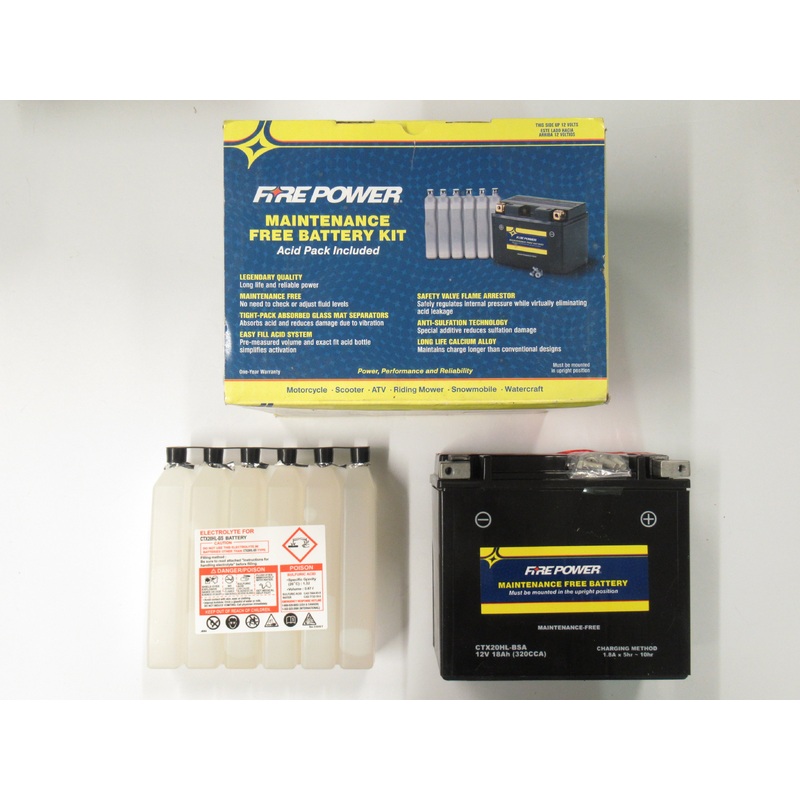 CTX20HL-BSA 12V Battery FIRE POWER Triumph Norton BSA Classic motorcycle lead acid