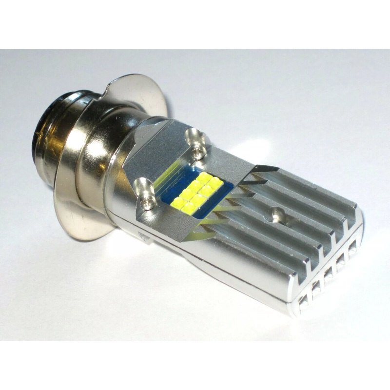 LED Lucas base BULB headlight 12/6 volt positive negative ground Triumph Norton