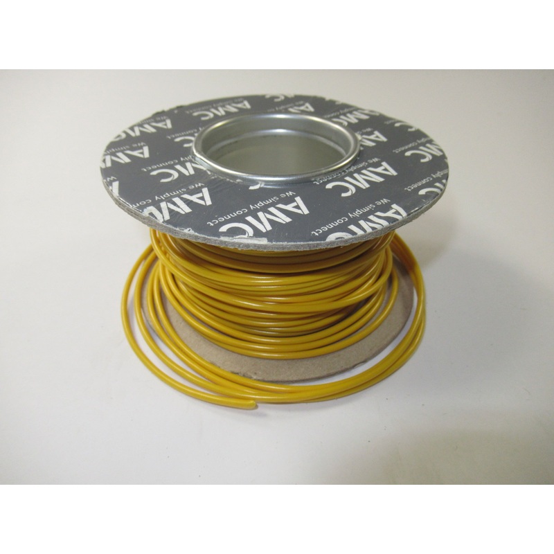 Lucas wire by the foot, 1 foot of Yellow UK Made