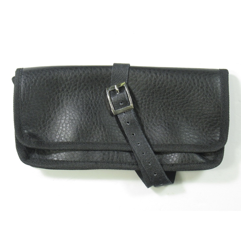Motorcycle Tool pouch Black bag tool bag black vinyl WA-58