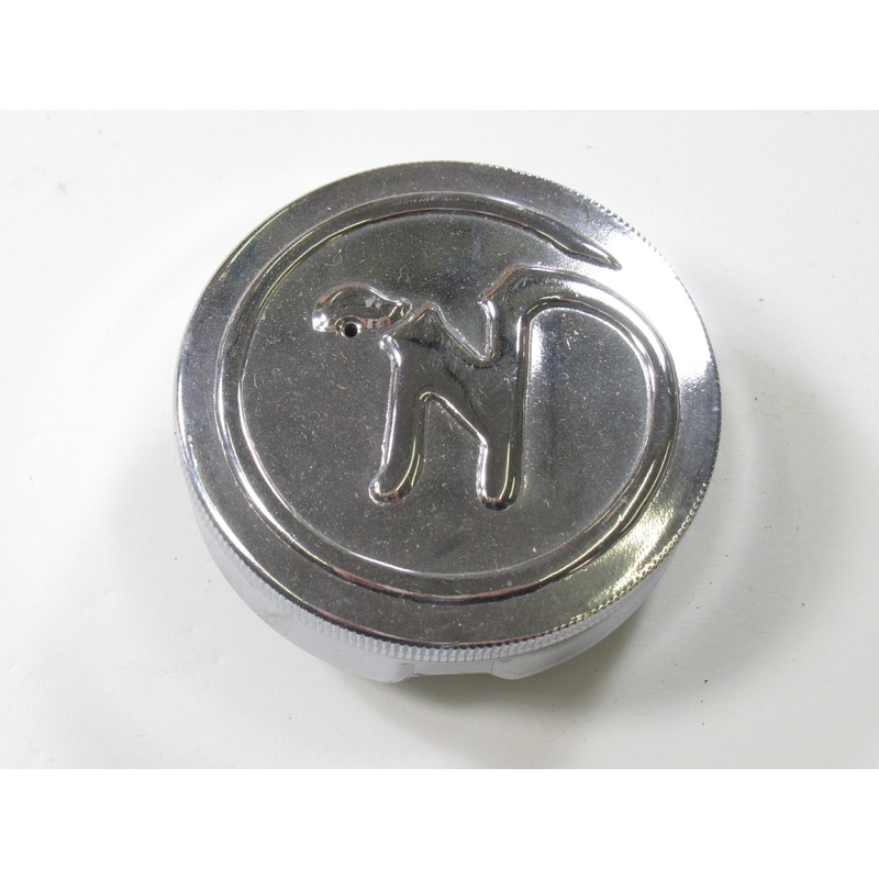 Norton gas cap with N logo push and turn 2 3/8 spigot 03-3002