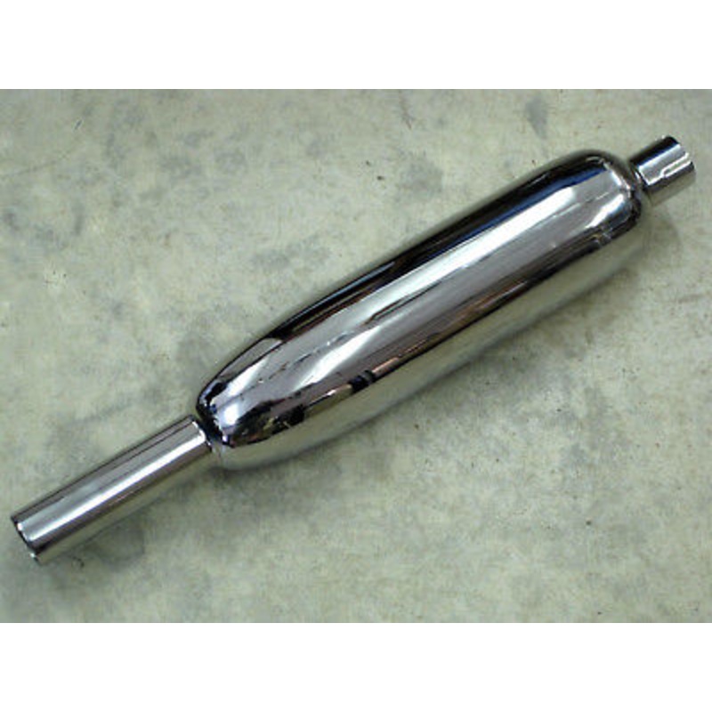 Triumph muffler UK Made OIF T140 TR7 750 Burgess silencer 1 1/2 inlet
