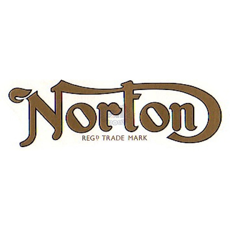 03.5039 DECAL SMALL NORTON (GOLD/BLACK) Dryfix