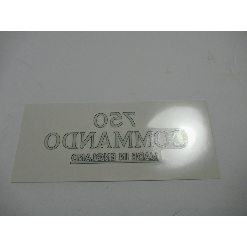 06.1044 DECAL 750 COMMANDO MADE IN ENGLAND Dryfix