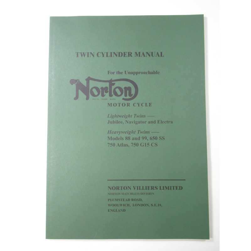 06-7371 Norton Twin Cylinder Manual Lightweight & Heavy weight workshop manual service book pre comm OEM UK Made